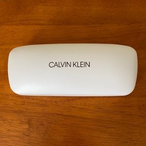 Calvin Klein White Eyeglass Sunglass Case